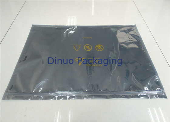 Zip-lock adapté aux besoins du client ESD de logo protégeant des sacs anti-statiques pour l'emballage de carte PCB/IC