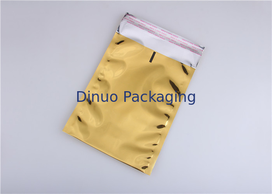 Sacs rescellables de papier d'aluminium de couleur d'or, sachet de papier d'aluminium d'emballage alimentaire