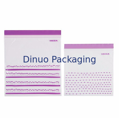 Sachets en plastique rescellables pour des nourritures empaquetant, sachets en plastique imprimés par coutume zip-lock