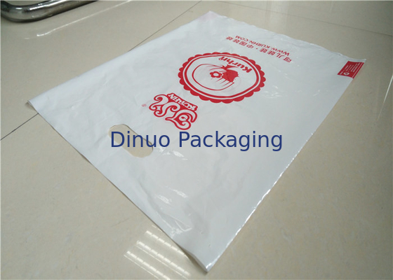 Sacs à provisions en plastique avec des poignées, sacs en plastique faits sur commande de marchandises