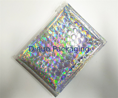 Couleur brillante adaptée aux besoins du client d'annonces olographes de bulle avec la fermeture zip-lock recyclable