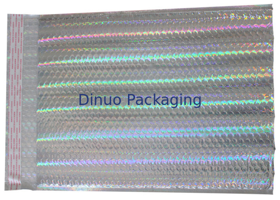 Les sacs de expédition olographes de luxe, la couleur #000/4x8 brillante ont capitonné des enveloppes d'emballage