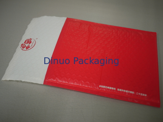 La bulle rouge a rayé de poly enveloppes matelassées d'annonces résistance de la piqûre 10,5 x 16 #5