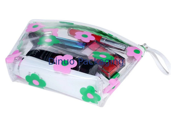 Sac de tirette de PVC imprimé par coutume de Coloreful, sac cosmétique de voyage d'emballage