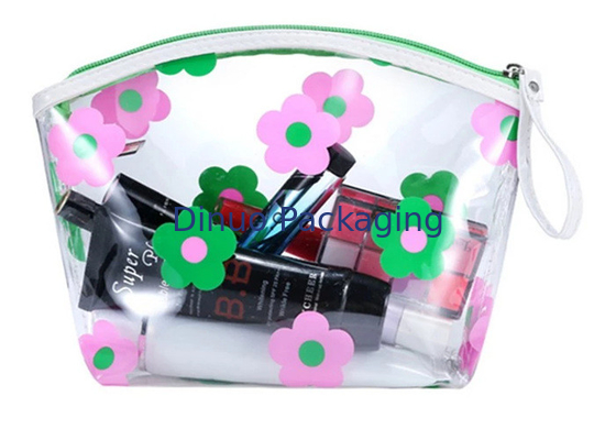 Sac de tirette de PVC imprimé par coutume de Coloreful, sac cosmétique de voyage d'emballage