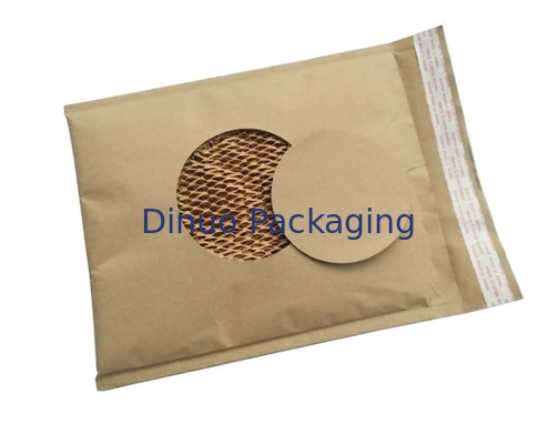 Papier d'emballage entièrement biodégradable et compostable a ridé des enveloppes rayant le papier capitonné de nid d'abeilles