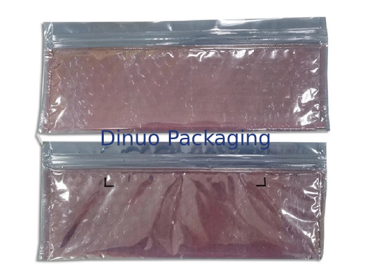 sac à bulles de PVC d'épaisseur de 0.06-0.1mm/sac en plastique de tirette annonce réutilisable