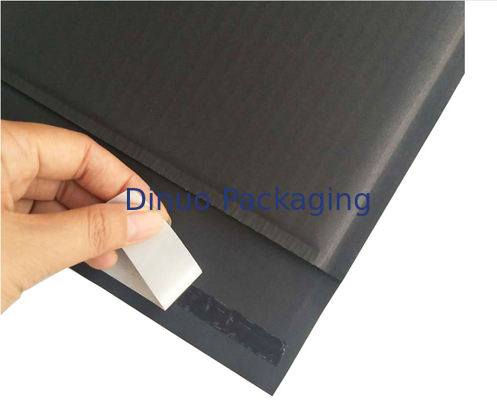 9.5x11 noir » Papier d'emballage fait sur commande ridé enveloppe la soudure à chaud de protection de 2 côtés