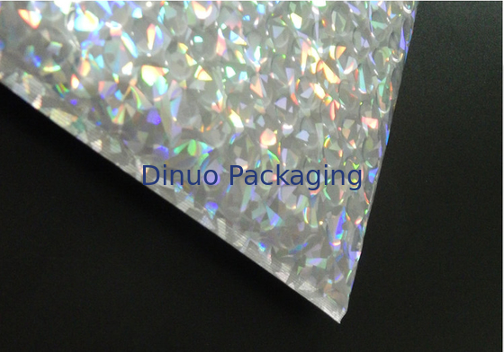 Sac à bulles olographe 250x180mm brillant refermable de tirette de glisseur, bulle pour l'emballage