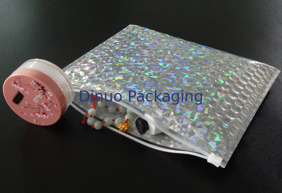 Sacs à bulles antichoc de tirette de film de laser pour le GV de bijoux/cosmétique