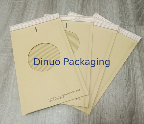 L'impression faite sur commande non Bendable Brown Papier d'emballage a ridé des enveloppes