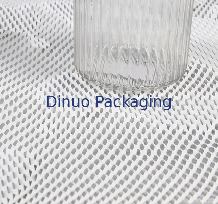 Papier d'emballage 50cm*100m de nid d'abeilles blanc recyclable