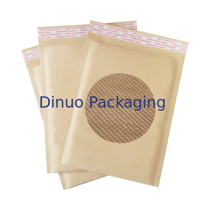 L'envoi de papier biodégradable libre en plastique met en sac le coussin de nid d'abeilles pour la livraison