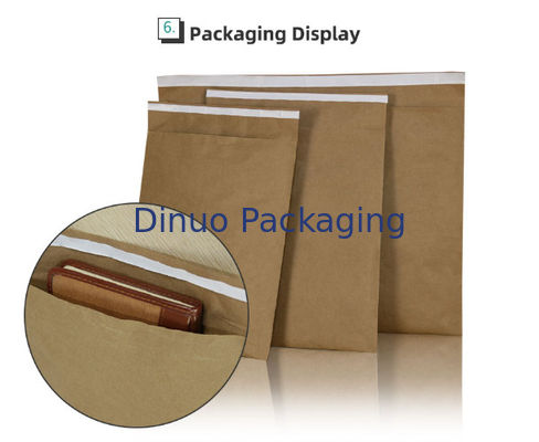 Quantité par emballage 100 sacs en papier rembourrés à mailers résistants à l'eau Sacs en papier de nid de miel extérieurs adaptés à un emballage durable