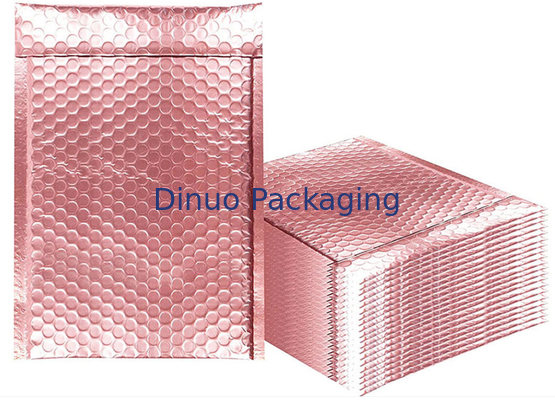 6 x 10 enveloppes matelassées imprimées faites sur commande bouillonnent des sacs d'envoi scintillent aluminium métallique