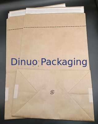 Sacs carrés à fond carré en papier kraft brun autocollant de taille personnalisée, emballage écologique et recyclable pour cadeaux, documents et travaux manuels