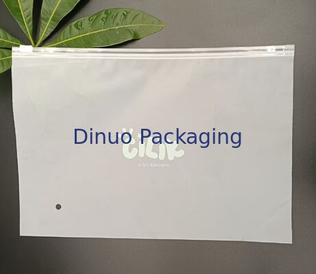 Pochette à fermeture éclair givrée écologique et sans danger pour les aliments, rangement réutilisable pour les Documents sur les vêtements