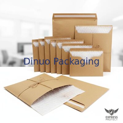 60 à 180 grammes Kraft Bubble Mailers différentes tailles Expédition express Enveloppes d'emballage de protection offrant une protection du courrier