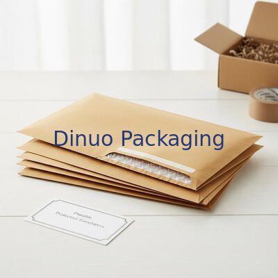 3 à 4 mm d'épaisseur Kraft Bubble Mailers Featuring Poly Bubble Inside Material Enveloppes de protection durables pour l'expédition