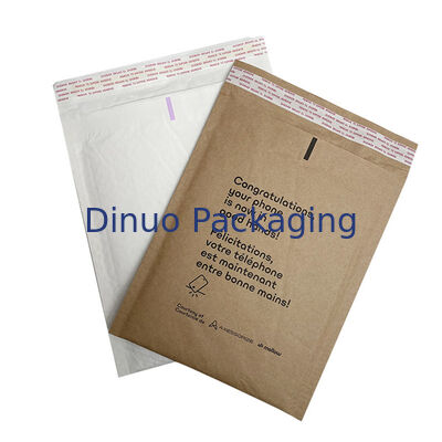 Enveloppe rembourrée écologique biodégradable à Double couche, sacs d'expédition en nid d'abeille marron, papier Kraft à bulles compostables