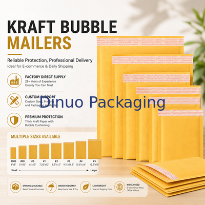 Enveloppes à bulles Kraft durables, taille Standard 7, épaisseur de 60 à 180 g/m², enveloppes rembourrées, emballage sécurisé pour les besoins d'expédition